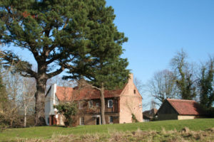Manor Farm House from across the Motte